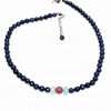 Girocollo blu giada acquamarina argento